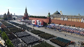 Парадные расчеты оборонных ведомств государств–членов ОДКБ приняли участие в Параде Победы на Красной площади